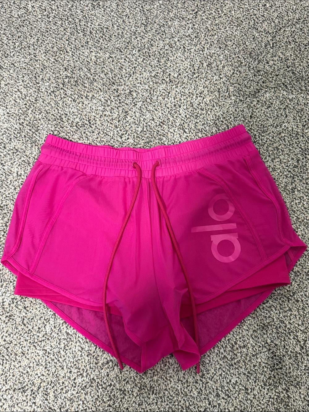 Alo Women's Hot Pink Athletic Shorts with pocket!
